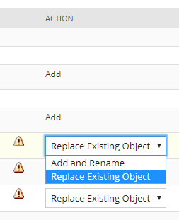 "Replace existing object" screenshot