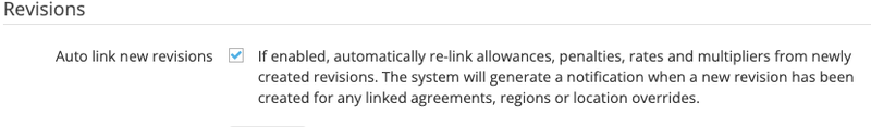 Adi Insights Configuration auto link new revisions box