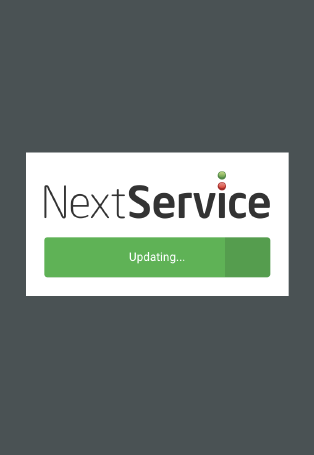 NextService Mobile update screen