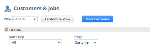 Customize View button on record list page.