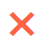 A red cross icon