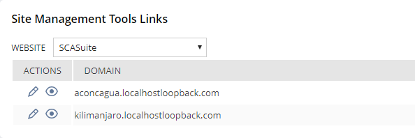 The Site Management Tools Links portlet.