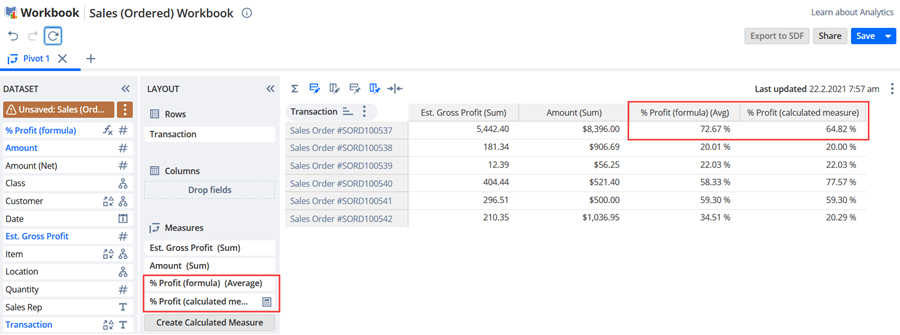 NetSuite Applications Suite - Formula Fields and Calculated Measures