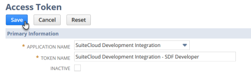 Setting Up a Role for SuiteCloud Development Framework Development section of the SuiteCloud Development Framework Account Preferences (SDF Developers Only) page