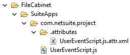 FileCabinet SuiteApps folder expanded.
