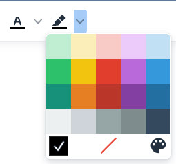 Select color window