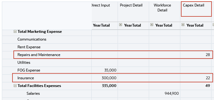 Financials Integration Summary form