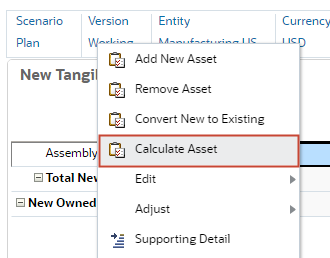 Calculating Asset Expenses