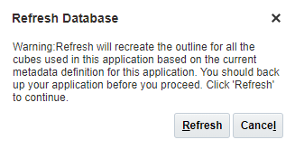 Refresh database