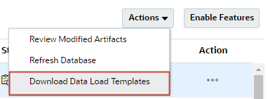 Download Data Load Templates