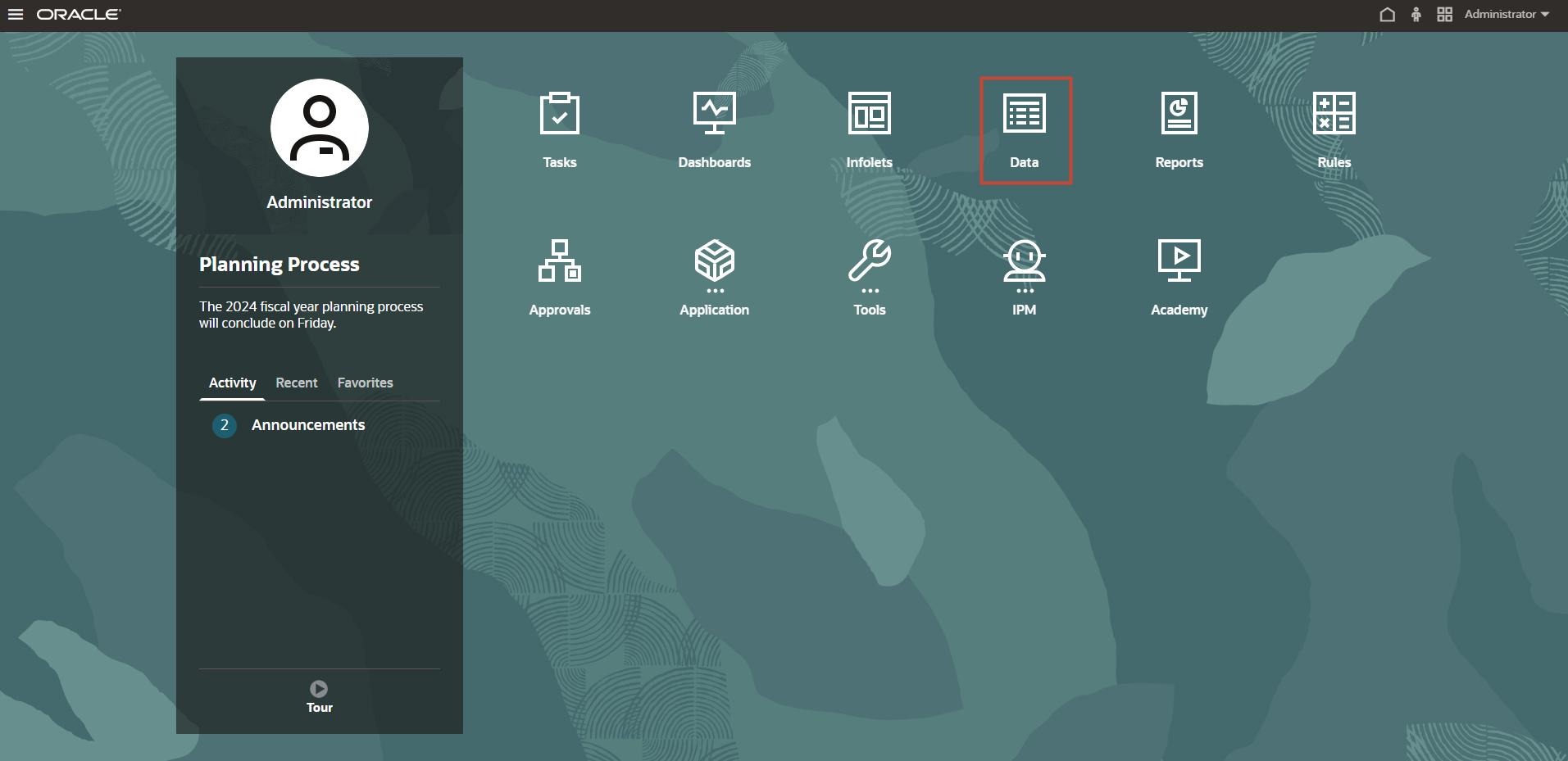 home page