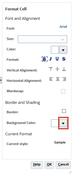 selector popup