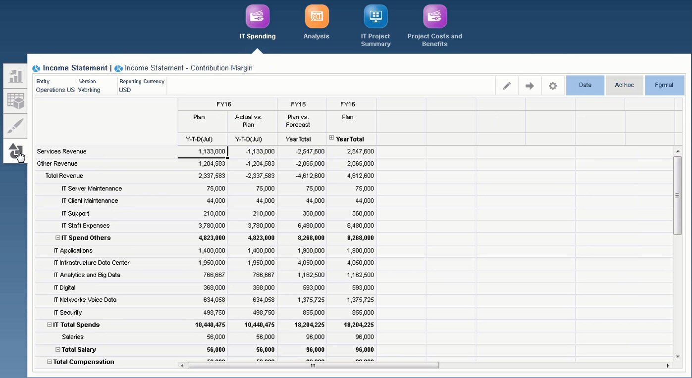 Sample IT Projects Income Statement