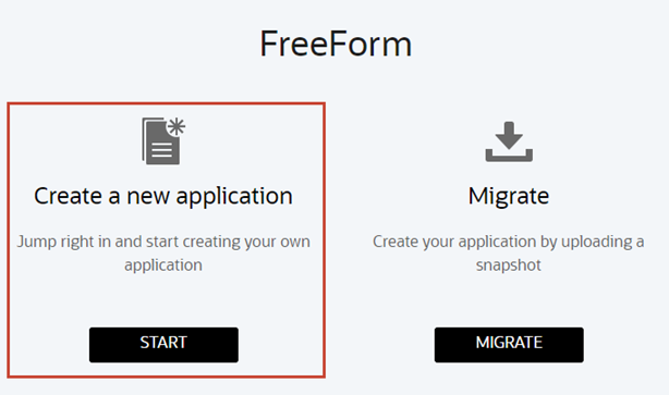 FreeForm Business Process Creation Options