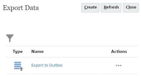 export outbox listed