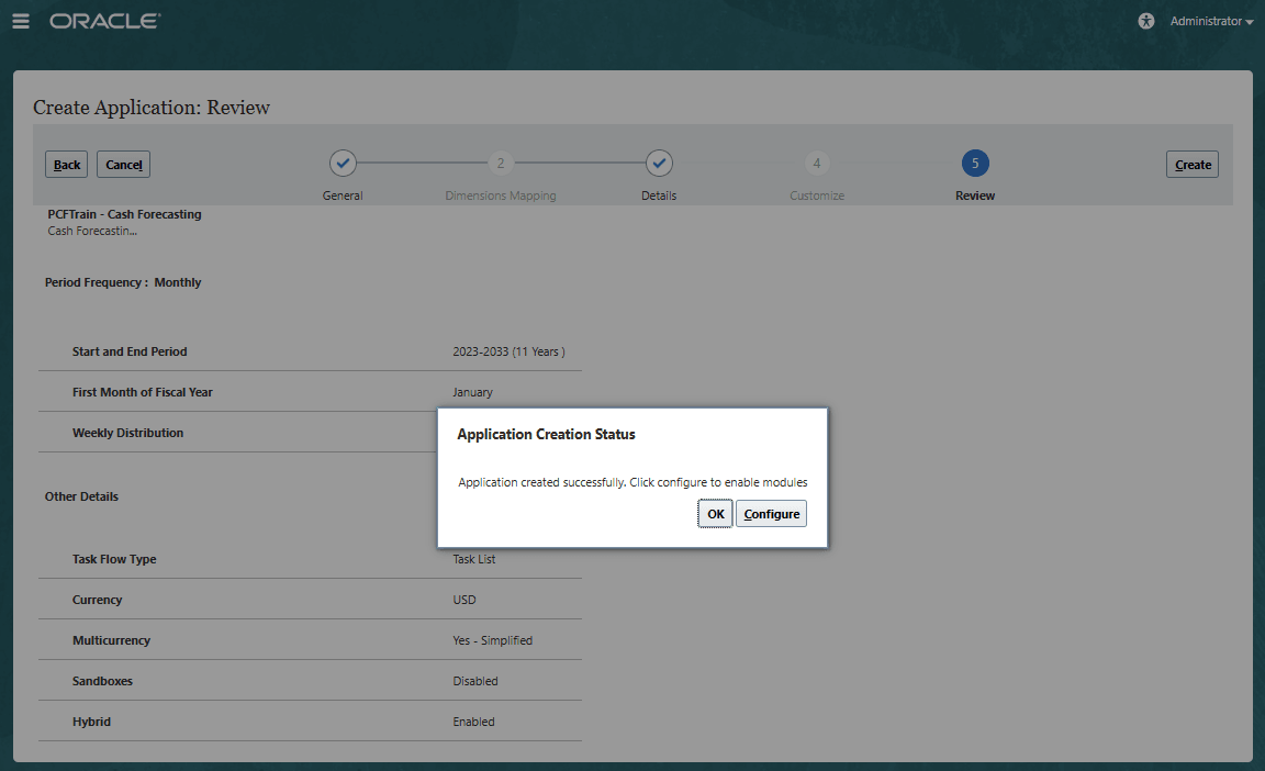 Configure