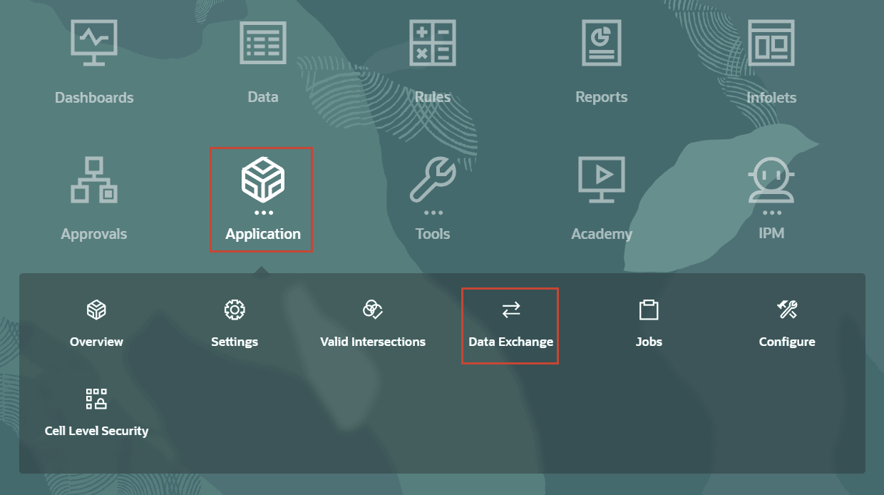 data exchange option home page
