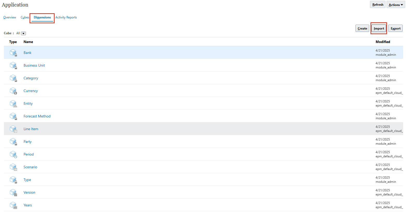 schedule metadata import job