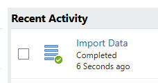 recent activity