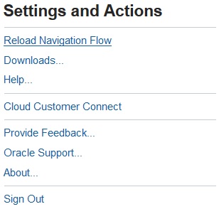 Reload Navigation Flow on the Setting and Actions menu.