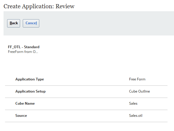 Review FreeForm Planning selections