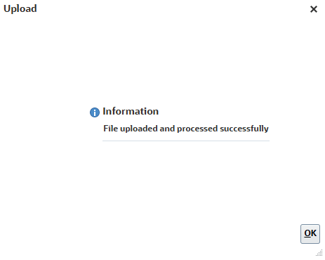 Upload completed successfully