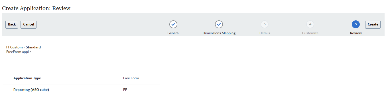 Review FreeForm Planning selections