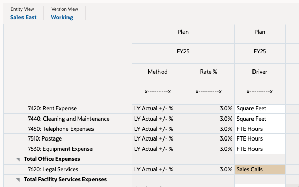 Set Legal Services driver to Sales Calls