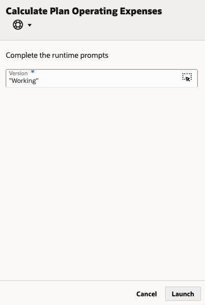 Calculate Plan Operating Expenses prompt