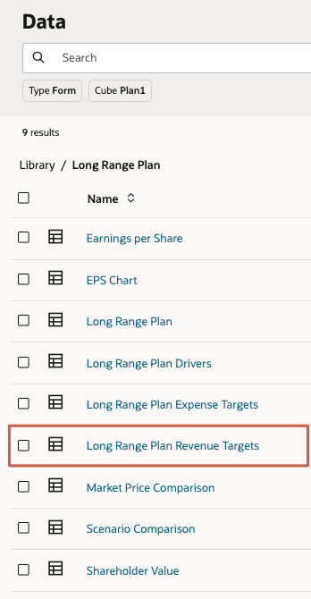 Open Revenue Targets