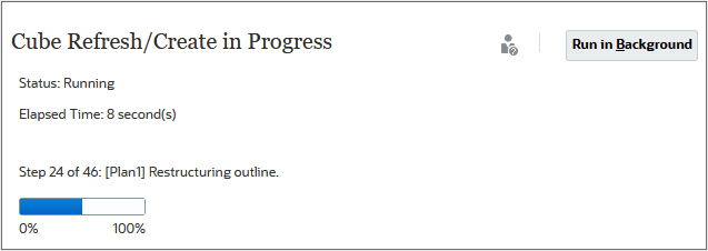 Cube Refresh Status