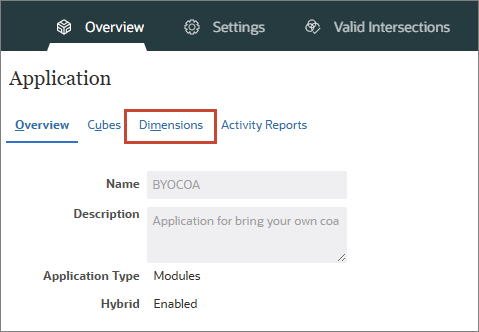 Overview tab