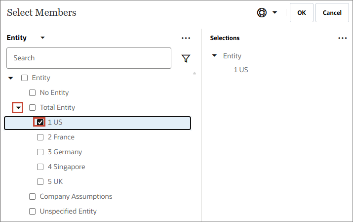 Select Entity