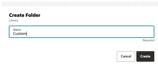 Custom folder