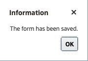 Information message