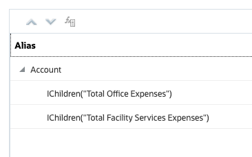 Selected accounts