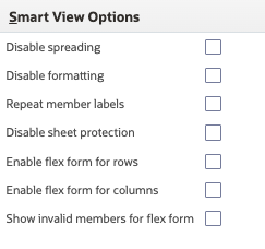 Smart View Options
