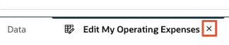 Edit My Operating Expenses tab