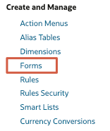 Navigate to Form Management