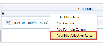 Adding Validation Rules