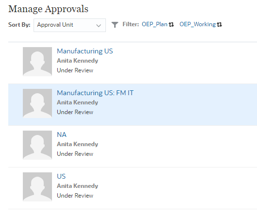 Manage Approvals