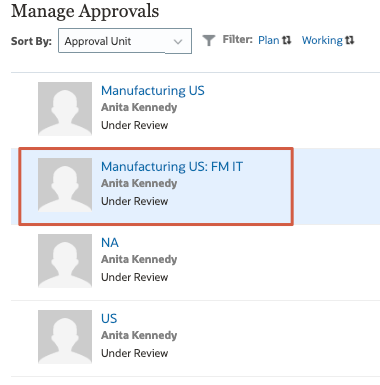 Manage Approvals