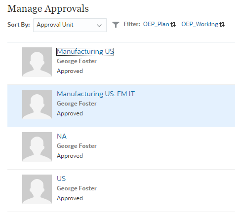 Manage Approval