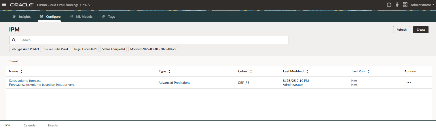IPM Configure Page