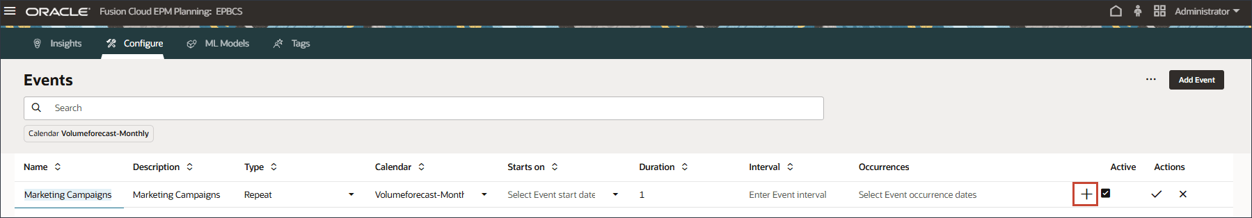 New Event