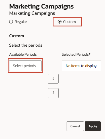 Custom Periods
