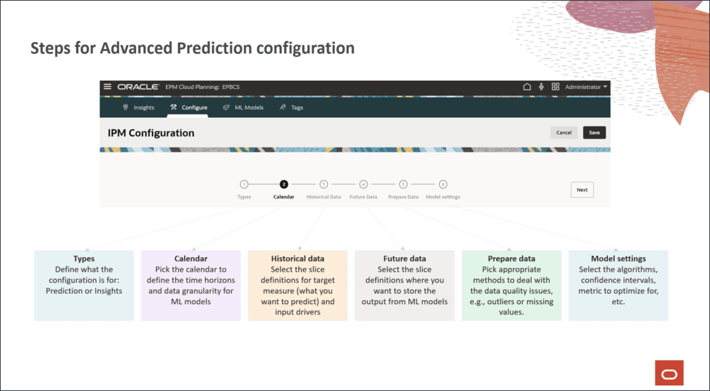 Advanced Prediction Configuration Steps
