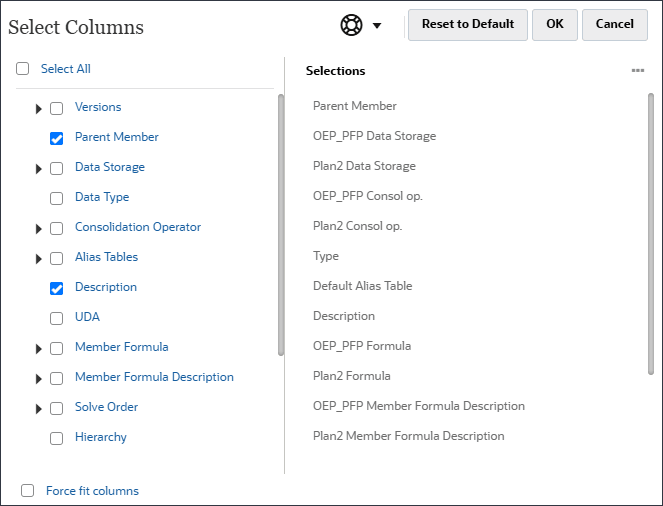Select Columns