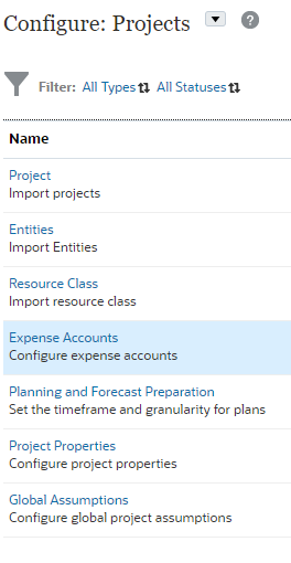 Expense accounts