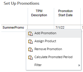 Add Promotion